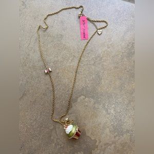 Betsey Johnson cupcake long necklace
